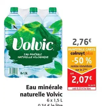 Colruyt Eau minetale naturelle volvic offre