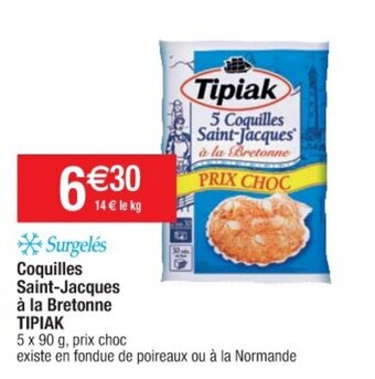 Cora x Carrefour Coquilles Saint-Jacques A La Bretonne Tipiak offre