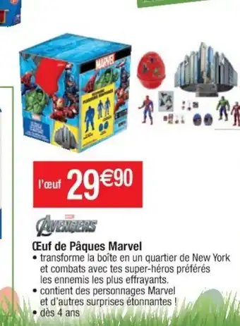 Cora x Carrefour Oeuf De Paques Marvel offre