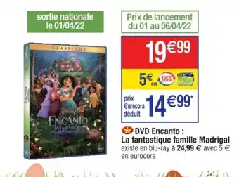Cora x Carrefour DVD Encanto : La Fantastique Famille Madrigal offre