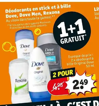 Déodorant en stick