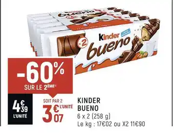 Petit Casino Kinder kinder bueno offre