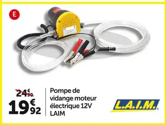 Roady Laim pompe de vidange moteur électrique 12v offre