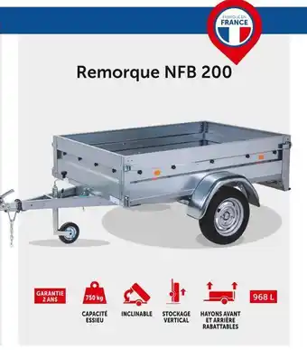 Roady Nfb remorque nfb 200 offre
