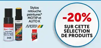 Motip / auto k bon plan sur les stylos retouche peintures*