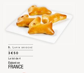 Monoprix Lapin brioché offre