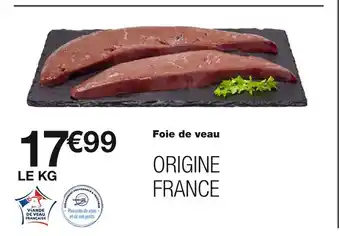 Monoprix Foie de veau offre