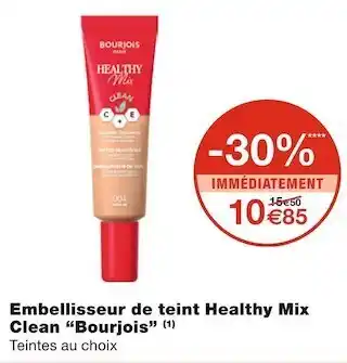 Monoprix Bourjois embellisseur de teint healthy mix clean offre
