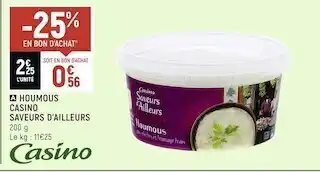 Casino saveurs d’ailleurs houmous