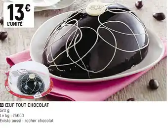 Spar Œuf tout chocolat offre