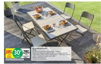 Intermarché Contact Set 5 Pièces Pliant Silva offre
