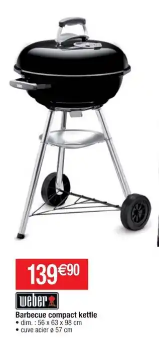 Cora x Carrefour Barbecue compact kettle offre