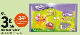 E.Leclerc Mini eggs "milka" offre