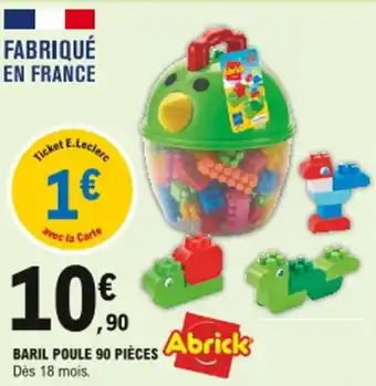 E.Leclerc Baril poule 90 pièces offre