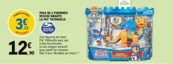 E.Leclerc Pack de 2 figurines rescue knights offre
