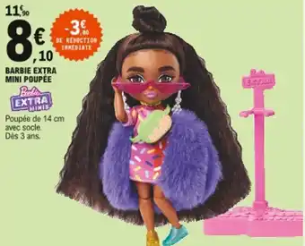 E.Leclerc Barbie extra mini poupée offre