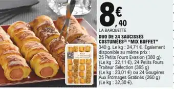 E.Leclerc Duo de 24 saucisses costumées "mix buffet" offre