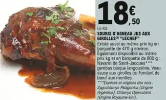 E.Leclerc Souris d'agneau jus aux girolles offre