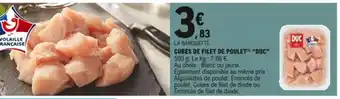 E.Leclerc Cubes de filet de poulet Duc offre