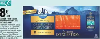 E.Leclerc Saumon fumé grand nord norvègien ASC Petit navire offre