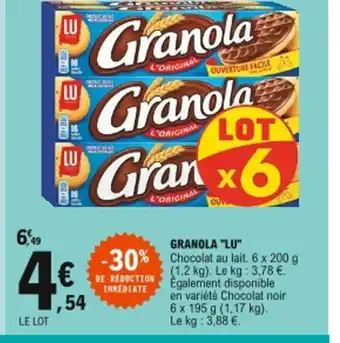 E.Leclerc Granola Lu offre
