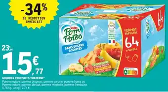 E.Leclerc Gourdes pom'potes Materne offre