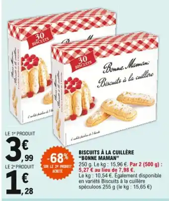 E.Leclerc Biscuits à la cuillére Bonne maman offre