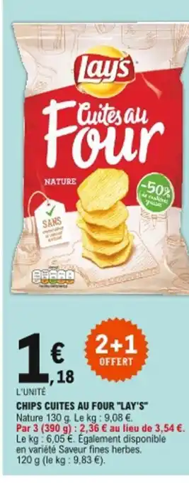 E.Leclerc Chips cuites au four Lay's offre