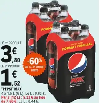 E.Leclerc Pepsi Max offre