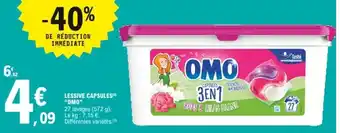 E.Leclerc Lessive capsules Omo offre