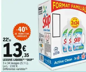 E.Leclerc Lessive liquide Skip offre