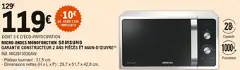 E.Leclerc Micro-ondes monofonction samsung offre