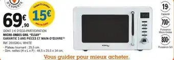 E.Leclerc Micro-ondes gril "elsay" offre