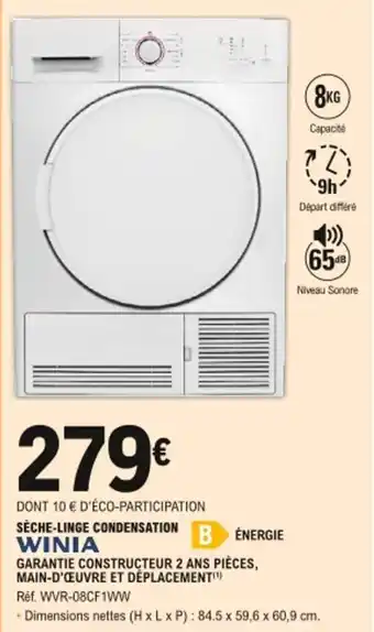 E.Leclerc Sèche-linge condensation offre