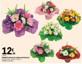 E.Leclerc Bouquets bulles de fleurs artificielles offre