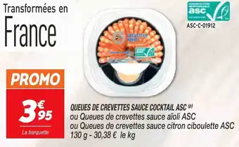 Netto Queues de crevettes sauce cocktail asc offre