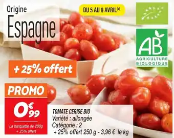 Netto Tomate cerise bio offre