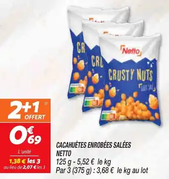 Cacahuétes enrobées salées