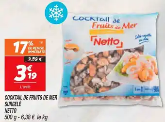 Netto Cocktail de fruits de mer surgelé offre