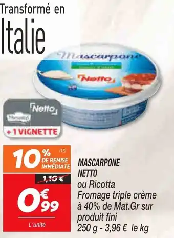 Netto Mascarpone offre