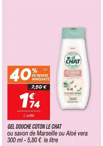Netto Gel douche coton le chat offre