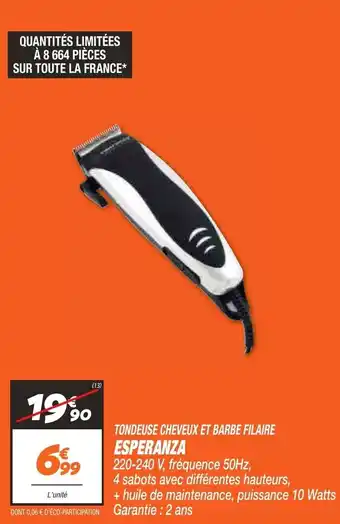 Netto Tondeuse cheveux et barbe flaire offre