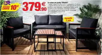 Bazarland Le salon de jardin Phuket offre