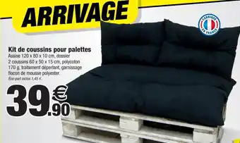 Bazarland Kit de coussins pour palettes offre