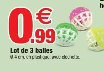 Bazarland Lot de 3 balles offre