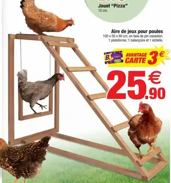 Bazarland Aire de jeux pour poules offre