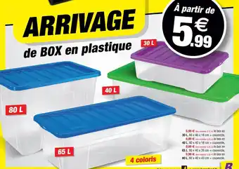 Bazarland Box en plastique offre