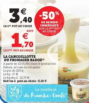 La cancoillotte du fromager badoz