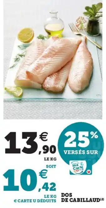 Hyper U Dos de cabillaud offre