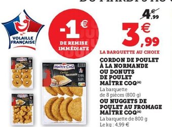 Hyper U La barquette au choix offre
